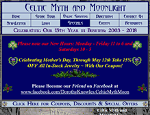 Tablet Screenshot of celticmythmoon.com